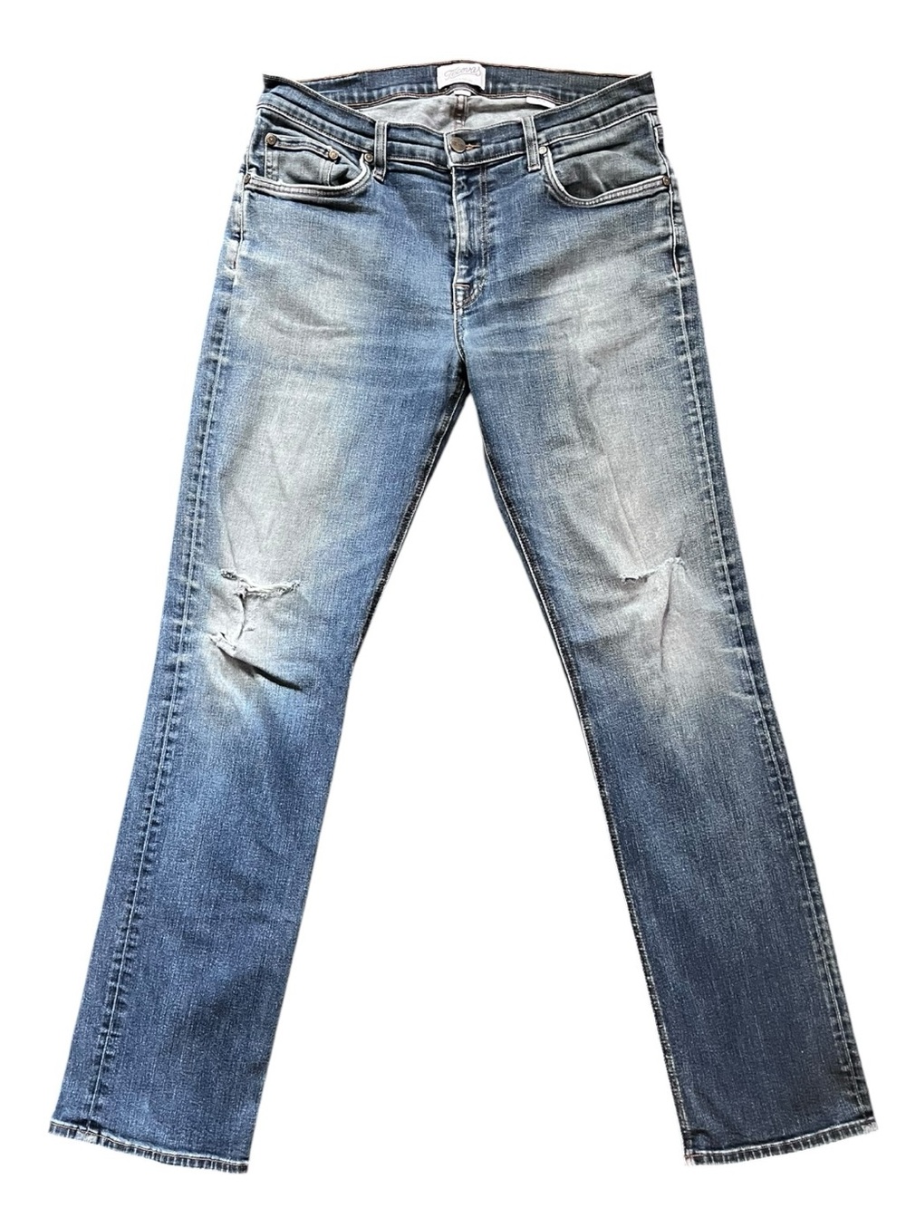 Tecovas Men’s Straight Jeans in Faded Blue Denim 34 x 34